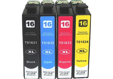 D&C 16XL, Füller, T1636, C13T16364010 Tintenpatrone Multipack 4-Farben ( Schwarz, Cyan, Magenta, Gelb) (16XL, T1636, C13T16364010) | MediaMarkt | Druckerpatronen & Toner