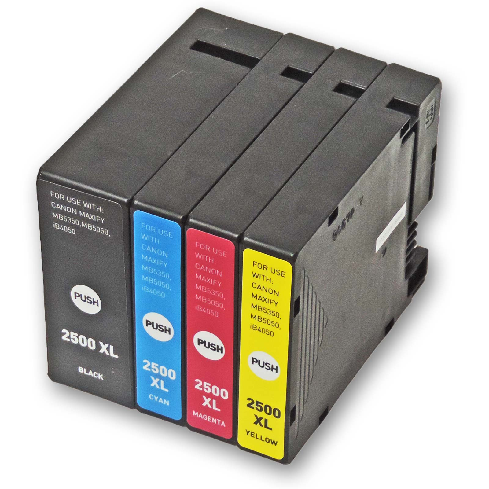 D&C MB5150-Set Tinten Patronen Maxify MB5150 Druckerpatronen kompatibel Multipack 4-Farben (Schwarz, Cyan, Magenta, Gelb) (PGI-2500 XL)