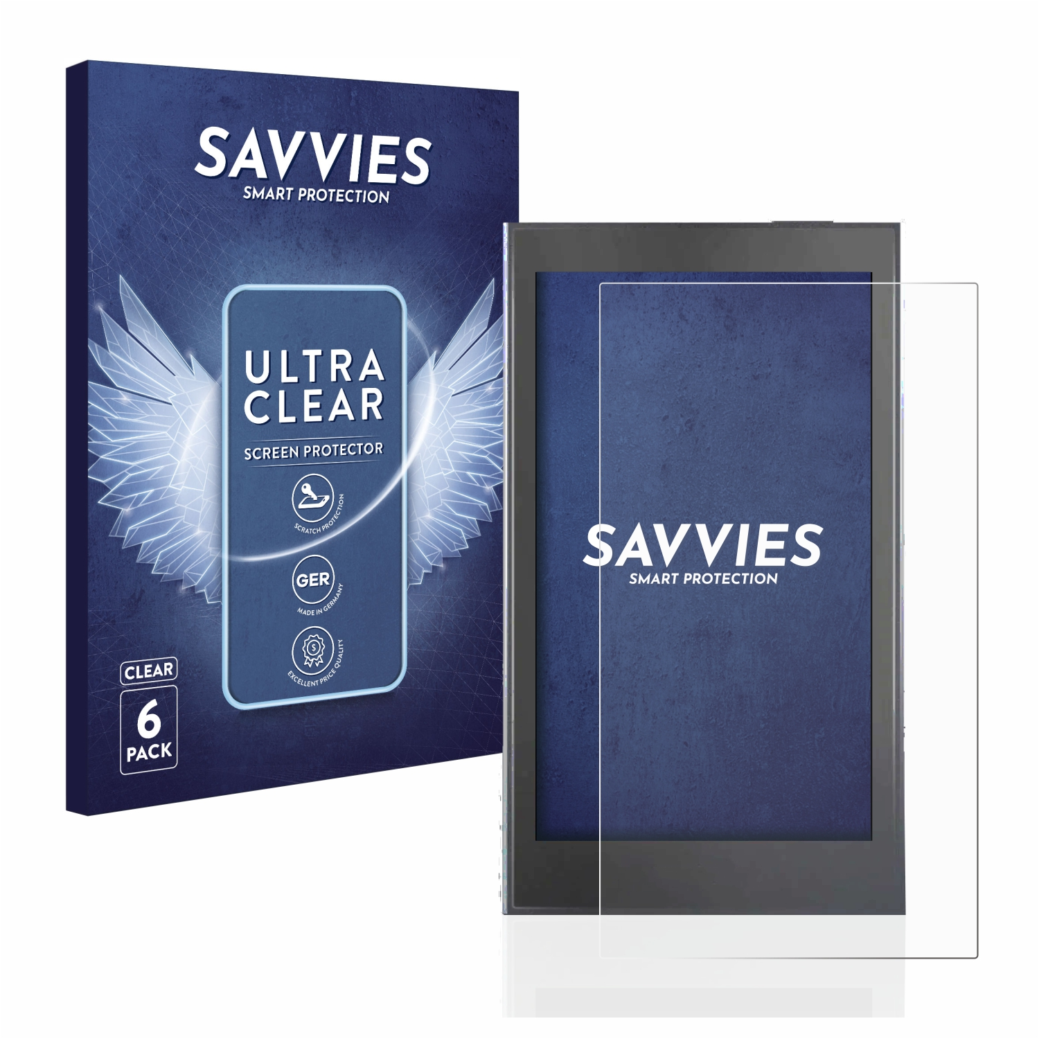 SAVVIES 6x klare Schutzfolie(für wallet) Essentials crypto Keystone