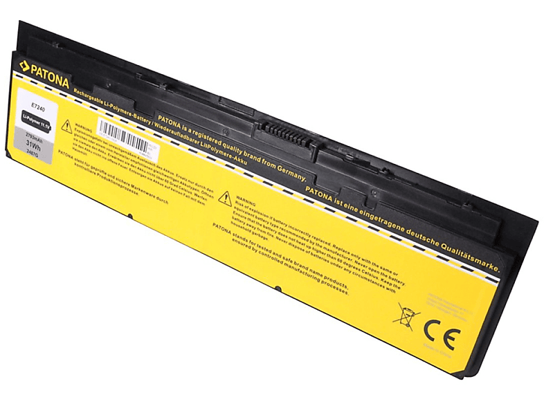 PATONA Dell Latitude E7240 12 mAh Volt, 2800 1 Ersatzakku, Polymer 451-BBFX NCVF0 GVD76 11.1 Hj8KP 451-BBFW 2800 mAh Stück 7000 9C26T