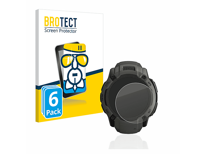 BROTECT Schutzglas Für Garmin Instinct Tactical Edition – Panzerfolie Made In Germany, Kratzfest 9H, Anti-Fingerprint