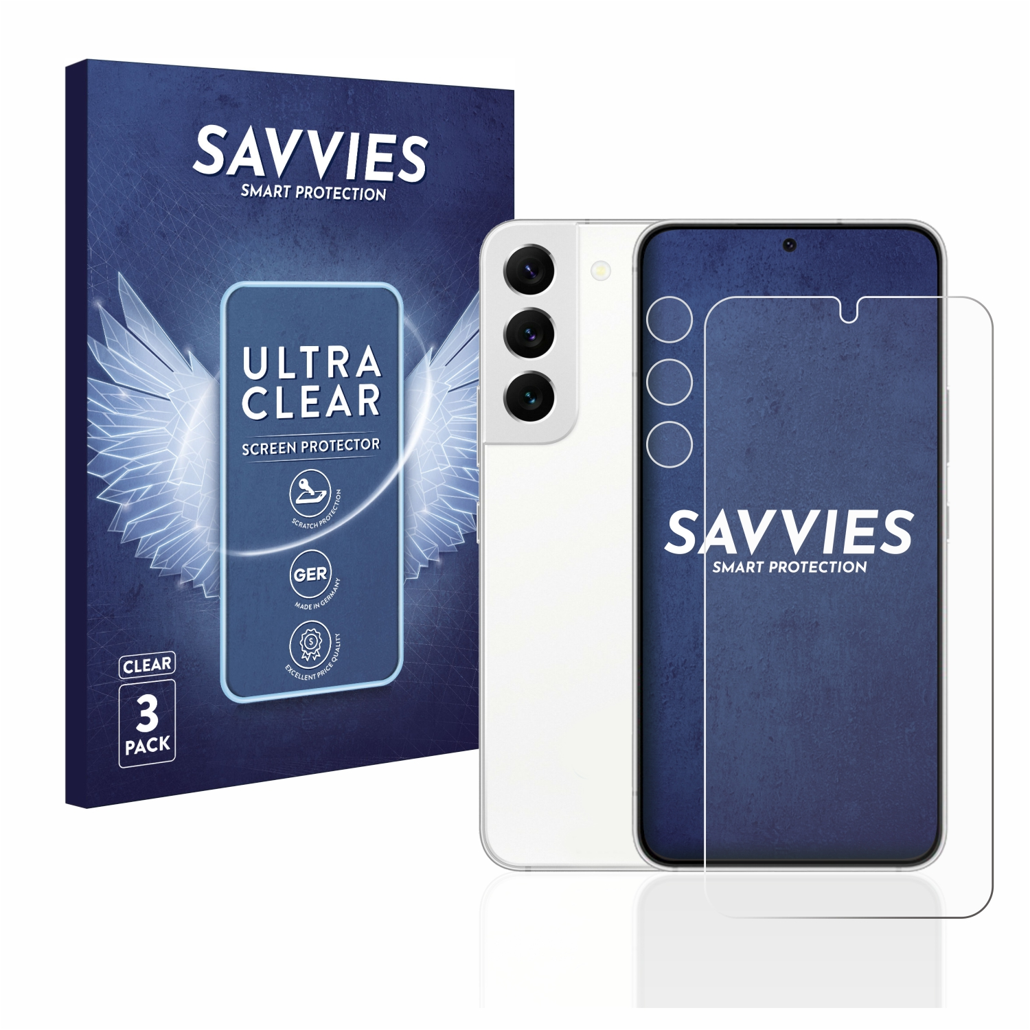 5G) S22 klare Schutzfolie(für Galaxy 6x Samsung SAVVIES