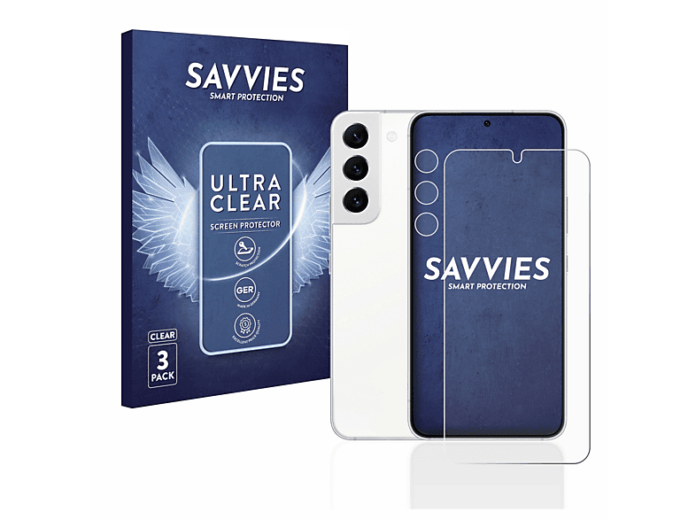 Galaxy klare Schutzfolie(für 6x Samsung S22 SAVVIES 5G)