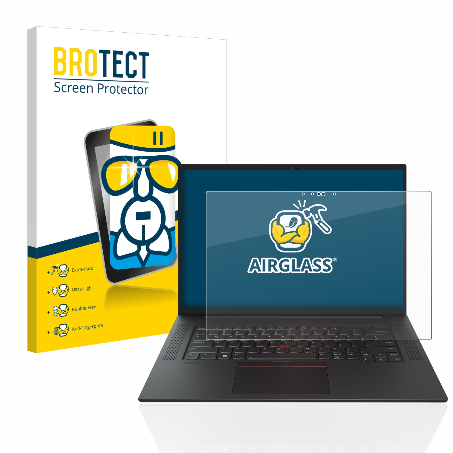 BROTECT Airglass Gen klare Lenovo P1 5 Schutzfolie(für ThinkPad 16\