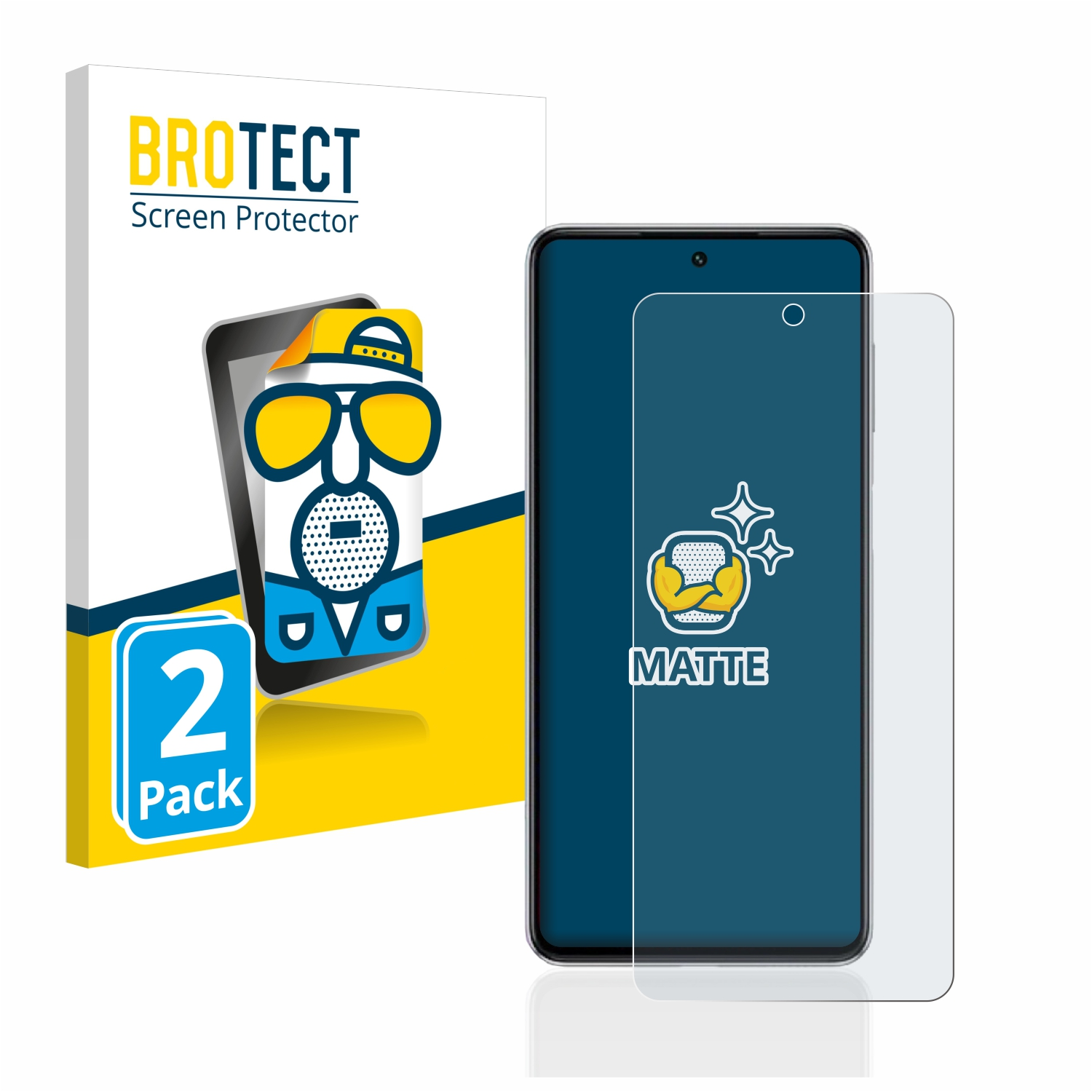 BROTECT 2x matte Samsung Schutzfolie(für Galaxy M54)