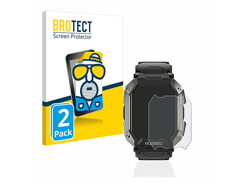 BROTECT 2x matte Schutzfolie(für Kospet Tank M1 Pro) | Smartwatch Schutzfolien & Gläser