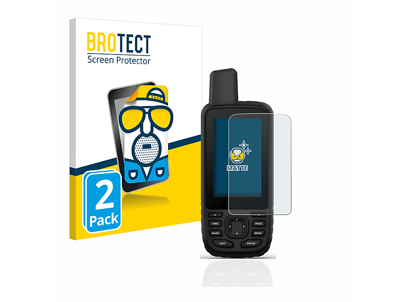 BROTECT 2x matte Schutzfolie(für Garmin GPSMAP 67)