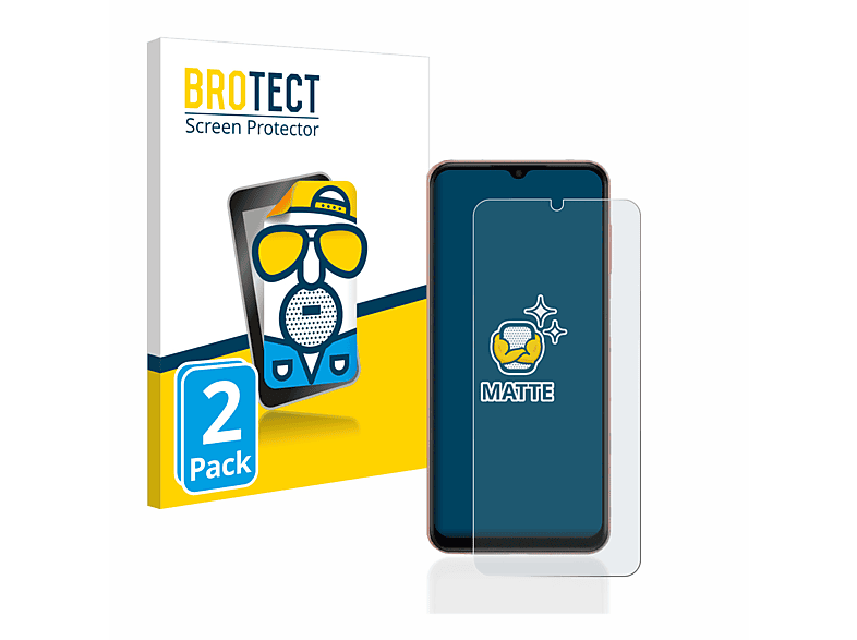 2x F14) BROTECT Schutzfolie(für matte Galaxy Samsung