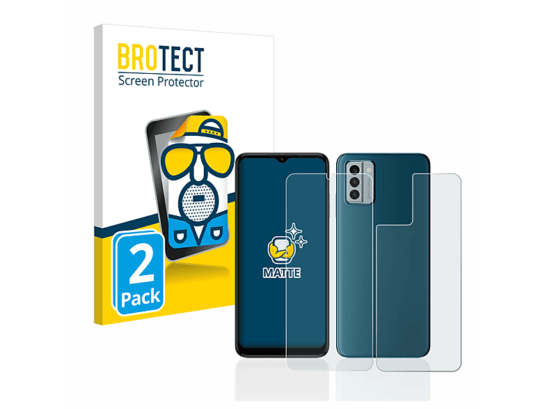 BROTECT 2x matte G22) Nokia Schutzfolie(für
