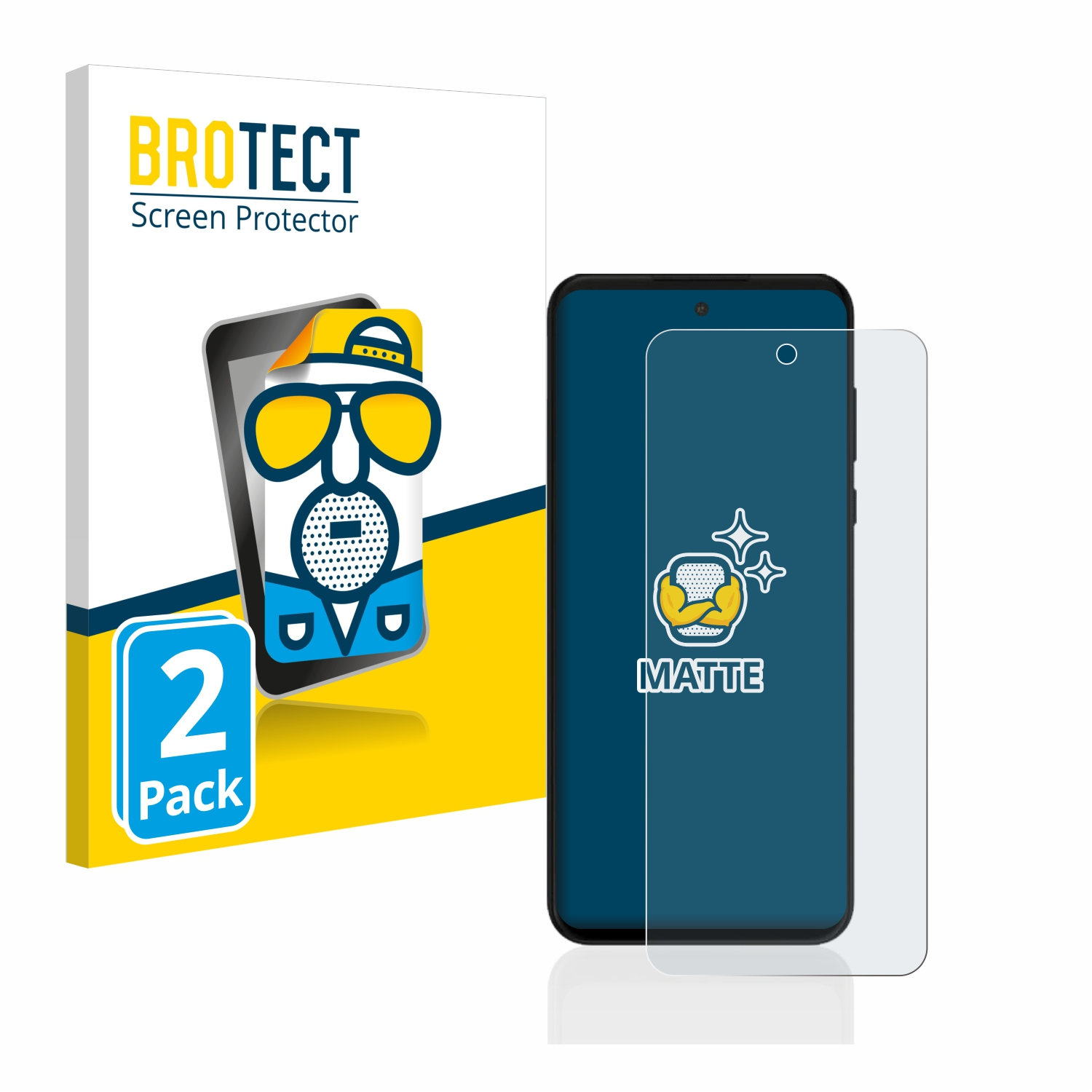 BROTECT 2x Motorola 2022) Schutzfolie(für Power Moto G matte