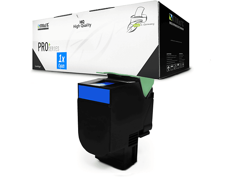 MEHRWEGTONER ersetzt Lexmark 80C0H20 / 800H2 Toner Cartridge Cyan (80C0H20 / 800H2)