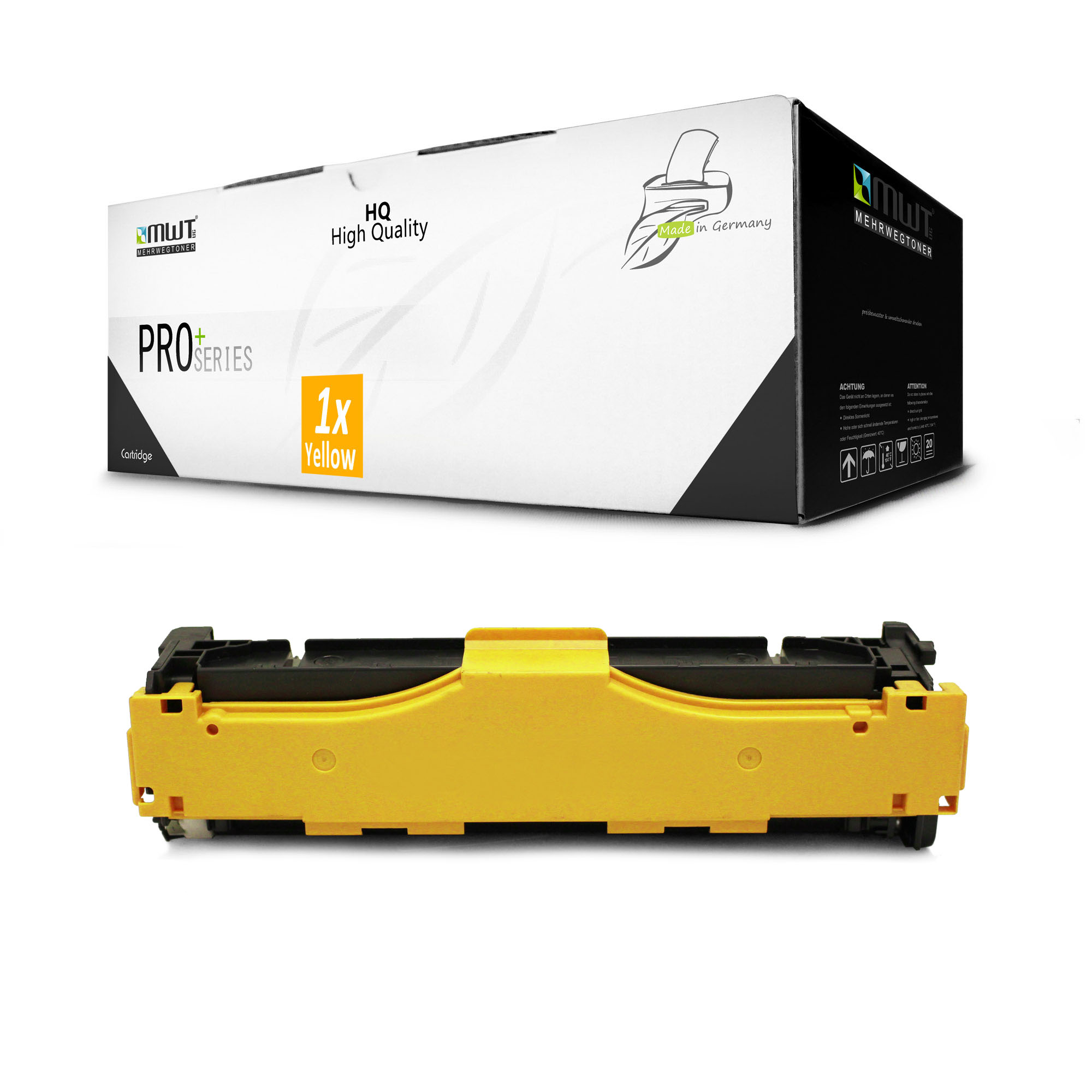 MEHRWEGTONER ersetzt HP CF412A 410A) / Yellow / Cartridge (CF412A 410A Toner