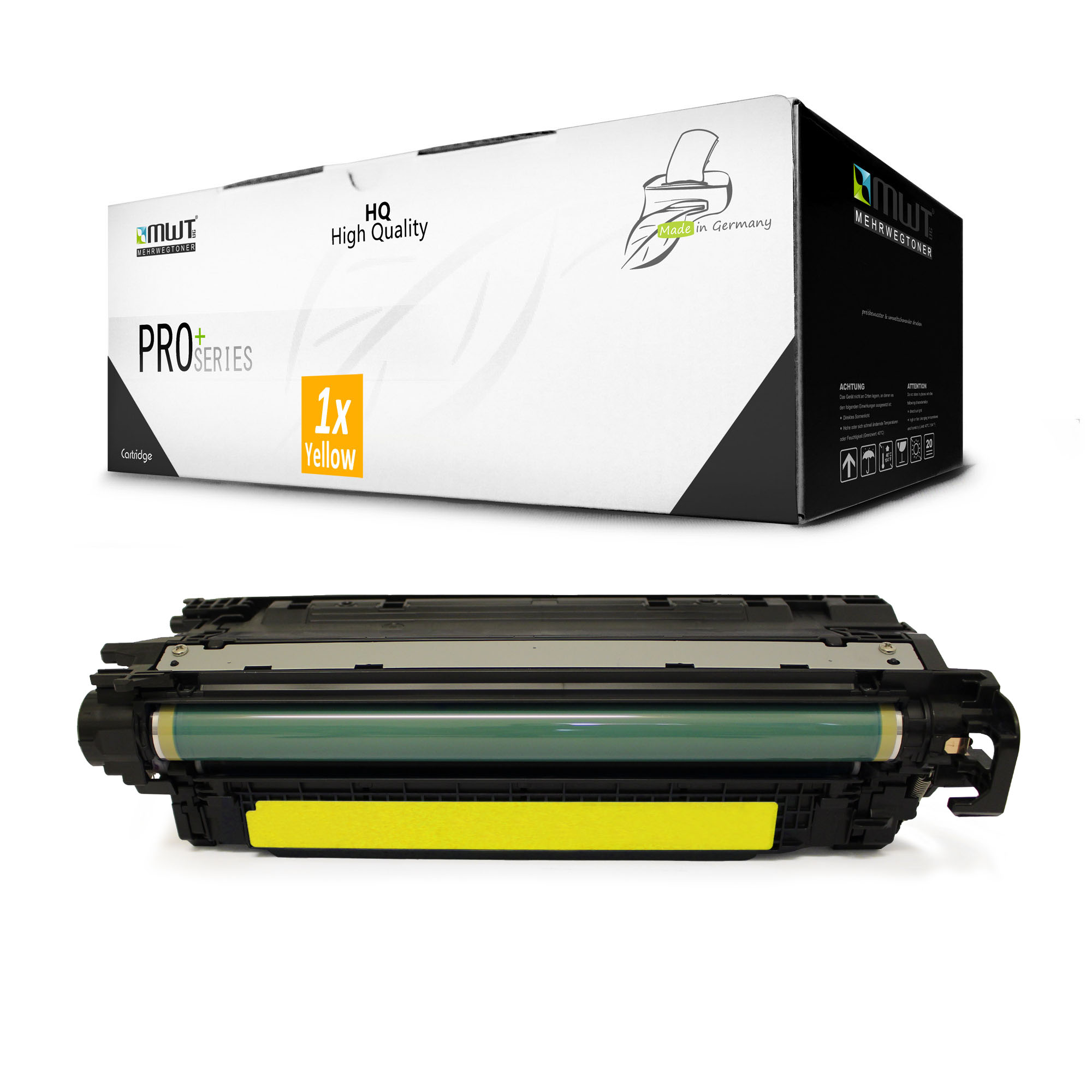 MEHRWEGTONER ersetzt HP 307A) Toner CE742A / 307A / (CE742A Cartridge Yellow