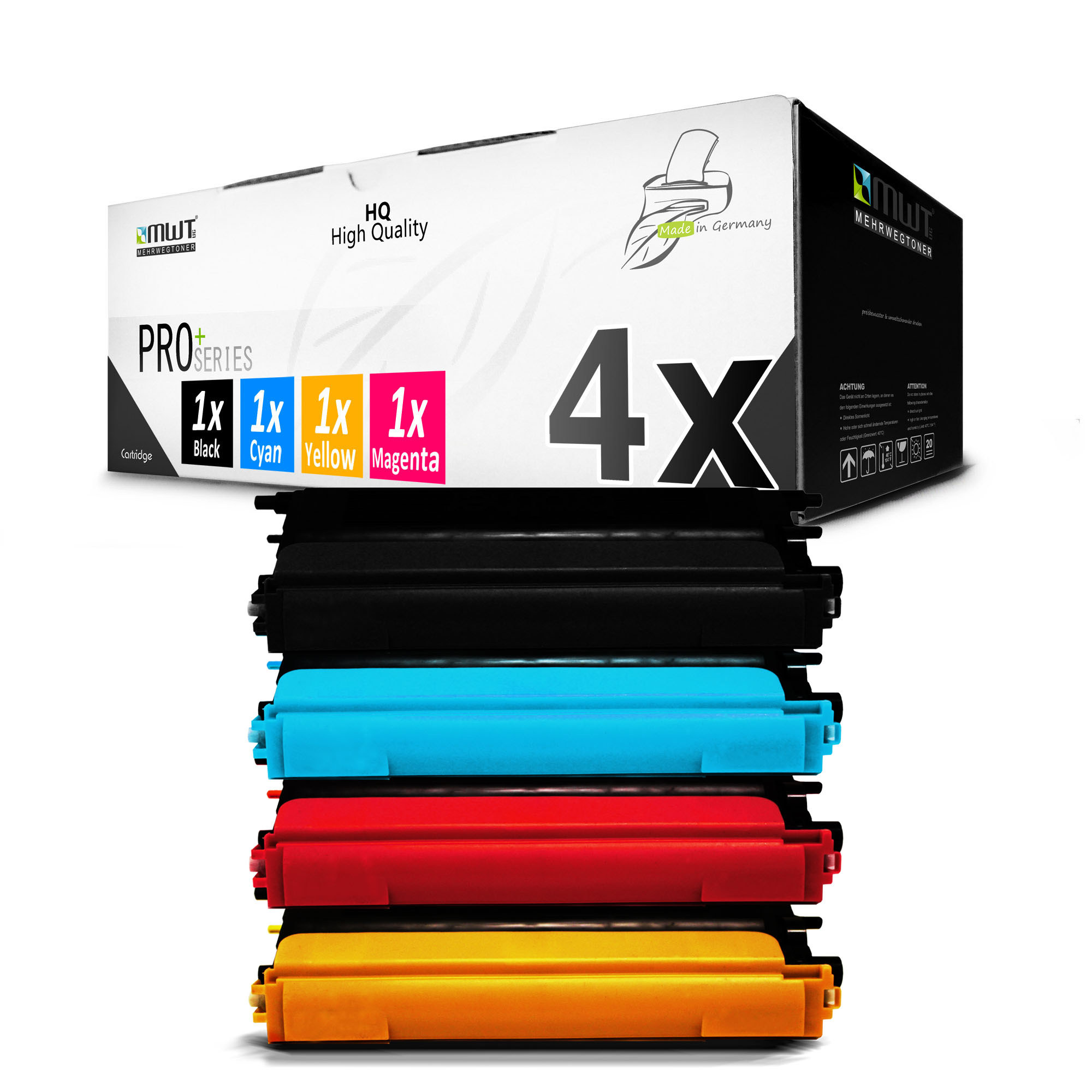 Cartridge / / TN-135C TN-135Y 4er TN135 TN135) MEHRWEGTONER ersetzt TN-135M TN135 / Mehrfarbig / (TN-135BK TN135 Toner Set Brother TN-135