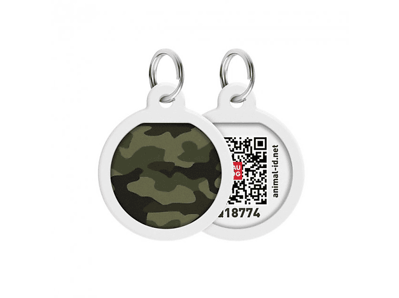COFI Pet ID Tag für Hund Katze Green Camo GPS Tracker für Hunde SATURN