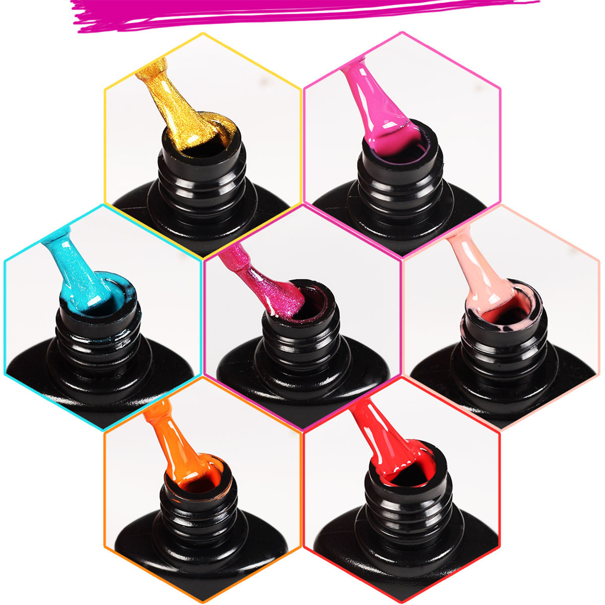 SCHEIFFY Maniküre-Sets, Komplettes Maniküreset für Anfänger/professionelle Nagelkünstler Lichthärtungsgerät Farbe