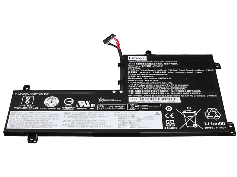 LENOVO L17M3PG1 Original Li-Polymer Akku, 11.34 Volt, 4630 mAh