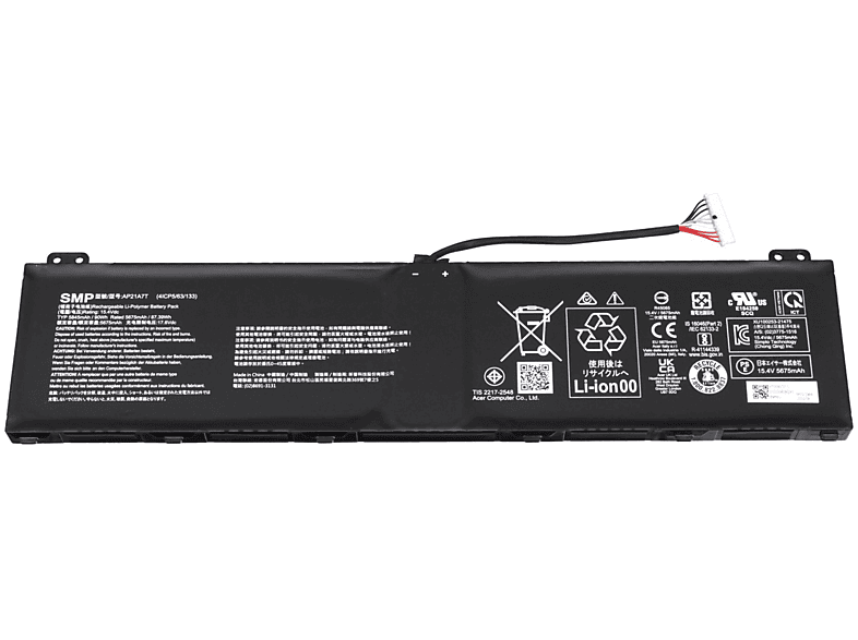 ACER AP21A7T Original Li-Polymer Akku, 15.4 mAh Volt, 5884