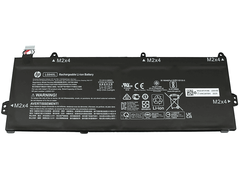 15.4 LG04 LG04XL HP 4175 Volt, Li-Ion Original mAh Akku,