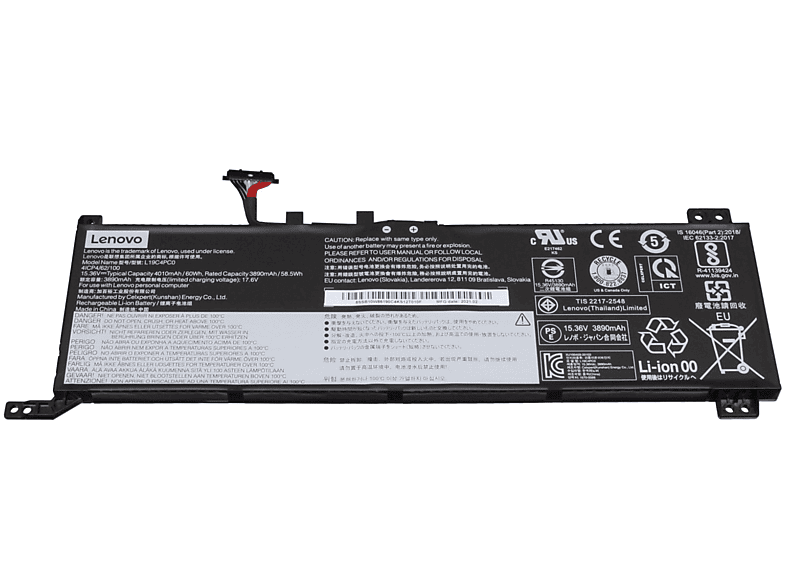 (kurz) Original LENOVO Li-Polymer 4010 mAh 5B10W86195 15.36 Akku, Volt,