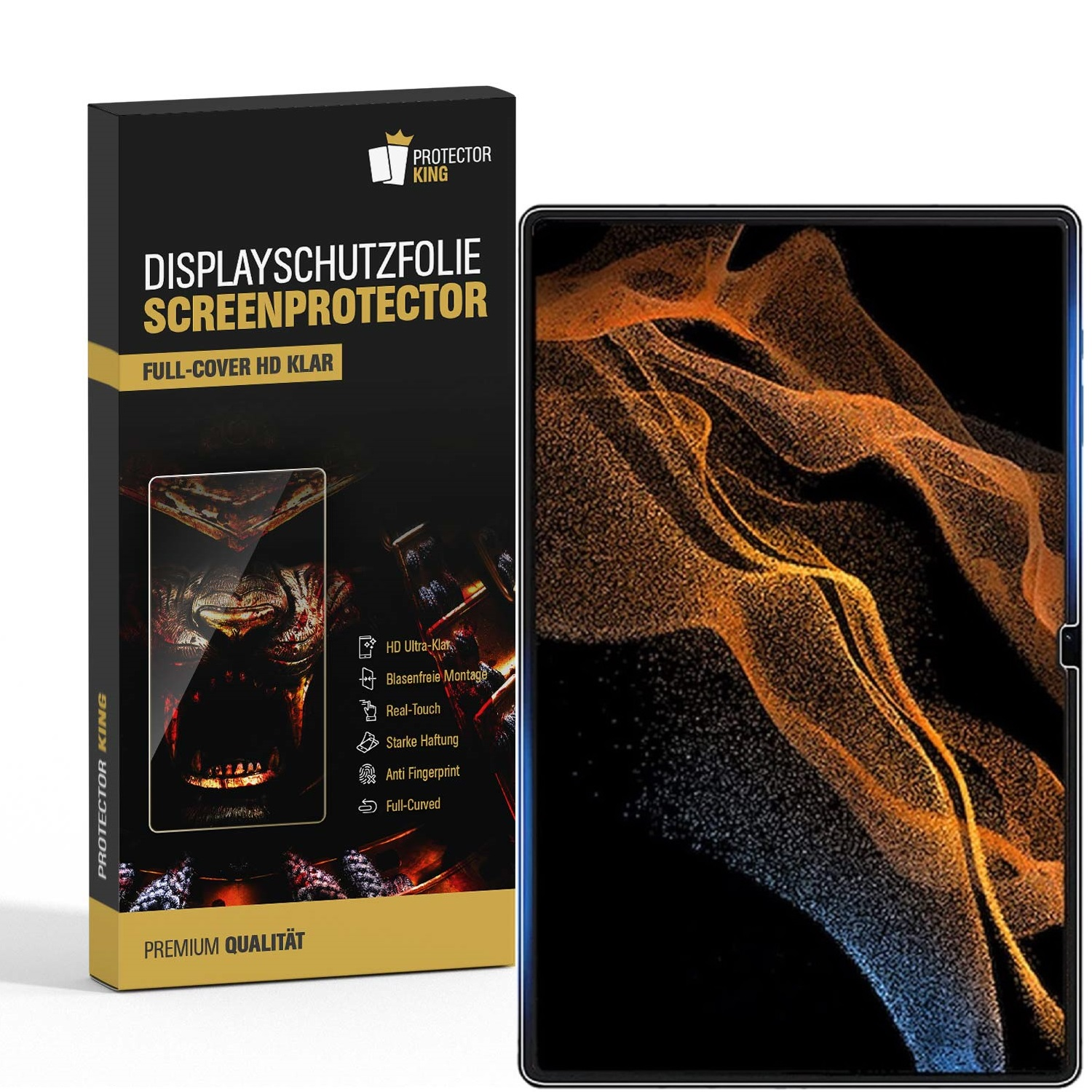 Displayschutzfolie(für 1x S8 Glalxy Tab Ultra) KLAR PROTECTORKING HD Samsung