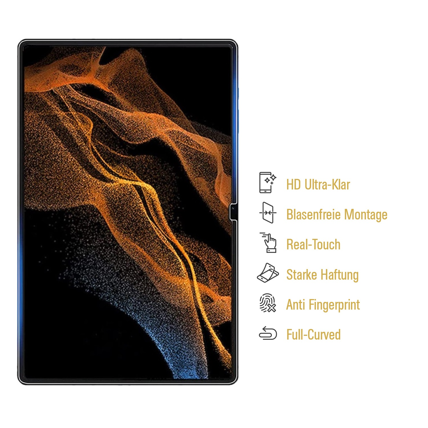 HD Displayschutzfolie(für S8 1x Tab Glalxy PROTECTORKING Ultra) KLAR Samsung