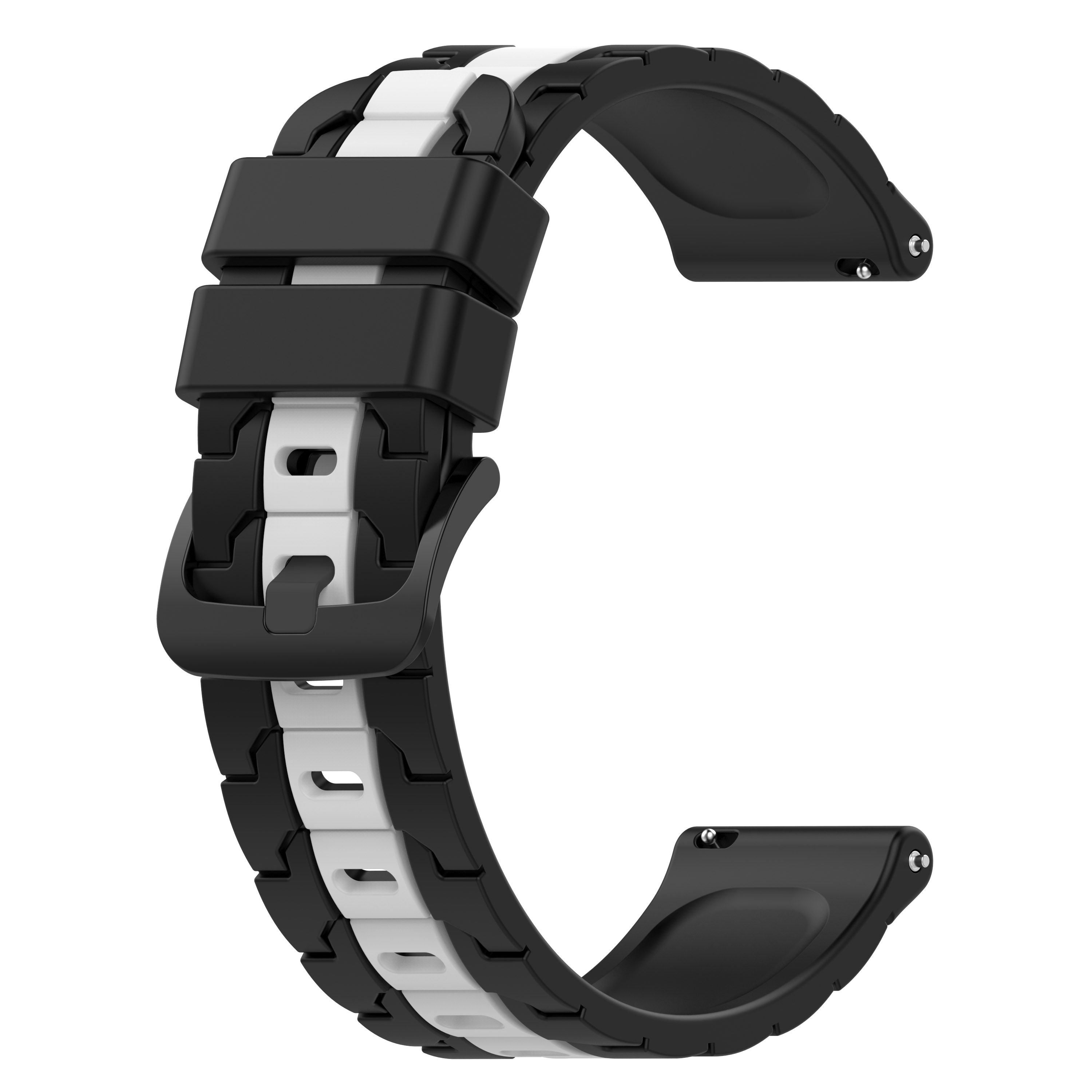 INF Silikonarmband Zweifarbiges Armband, Ersatzarmband, 5 Samsung 5 Watch Galaxy / Pro, Watch / Galaxy Watch Pro, Schwarz 5 Watch Samsung, 5