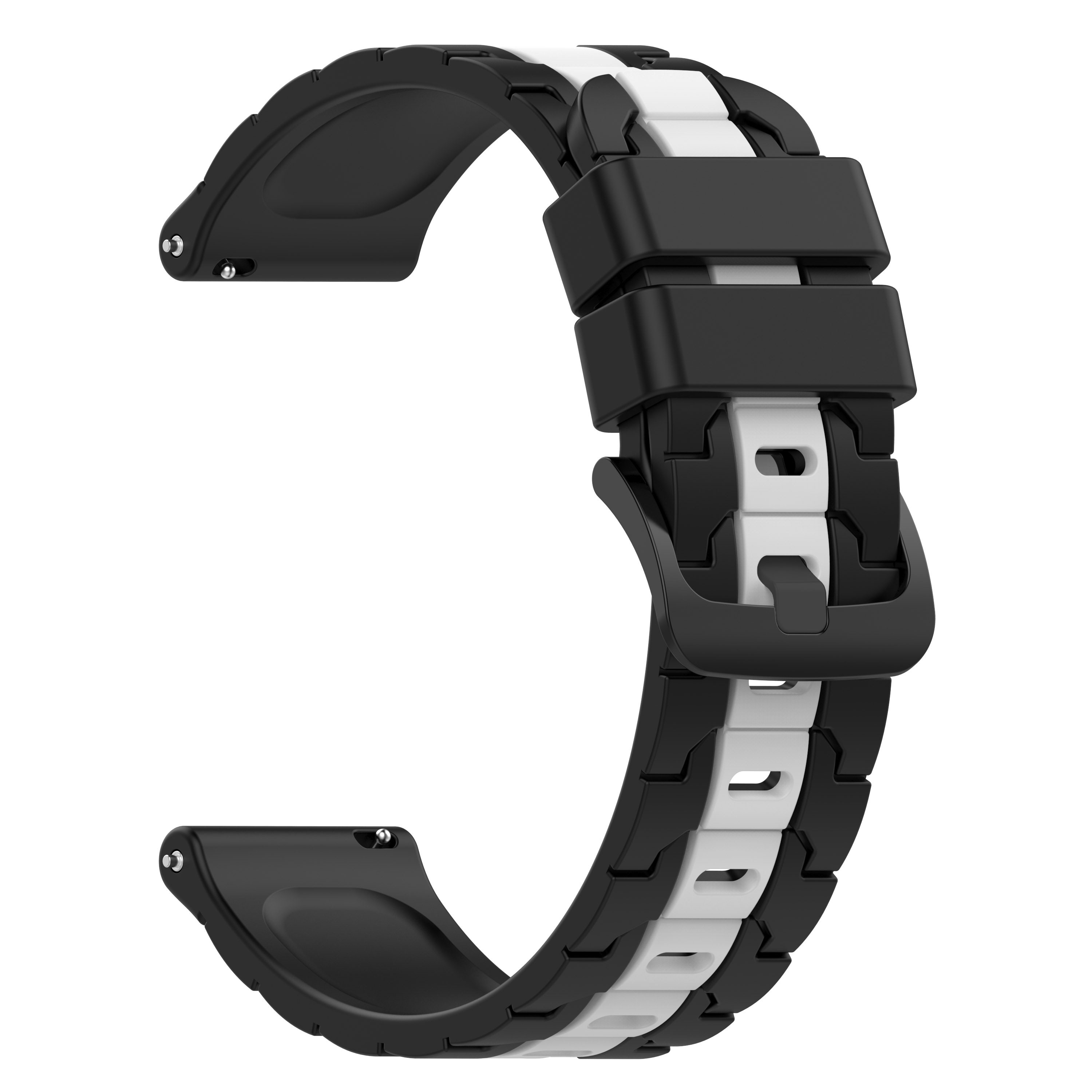 Watch / Watch INF / Watch Samsung Samsung, Ersatzarmband, Pro, Silikonarmband 5 5 Watch Galaxy Pro, Zweifarbiges 5 Schwarz Galaxy Armband, 5