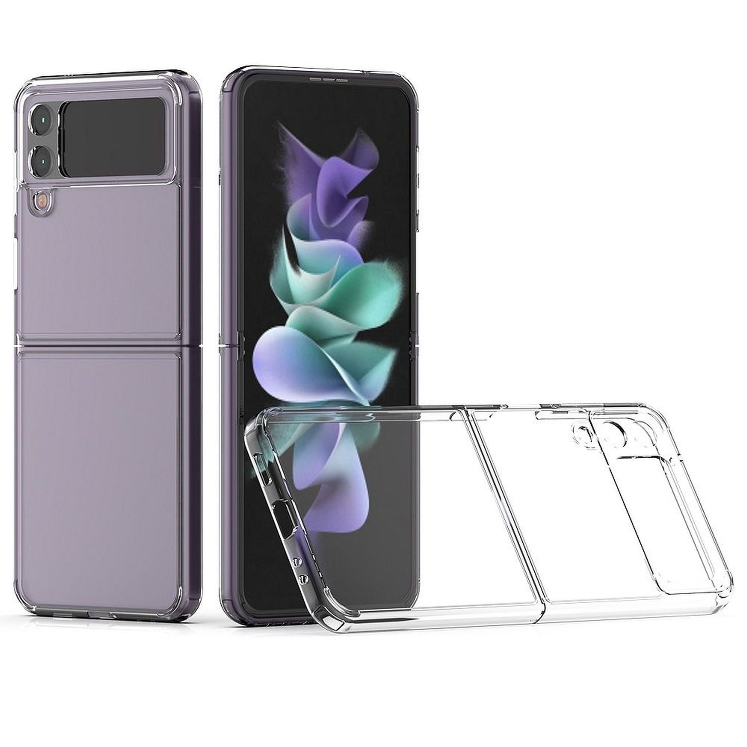 Galaxy Transparent Backcover, COFI Samsung, 5G, Panzerhülle, Z 3 Flip