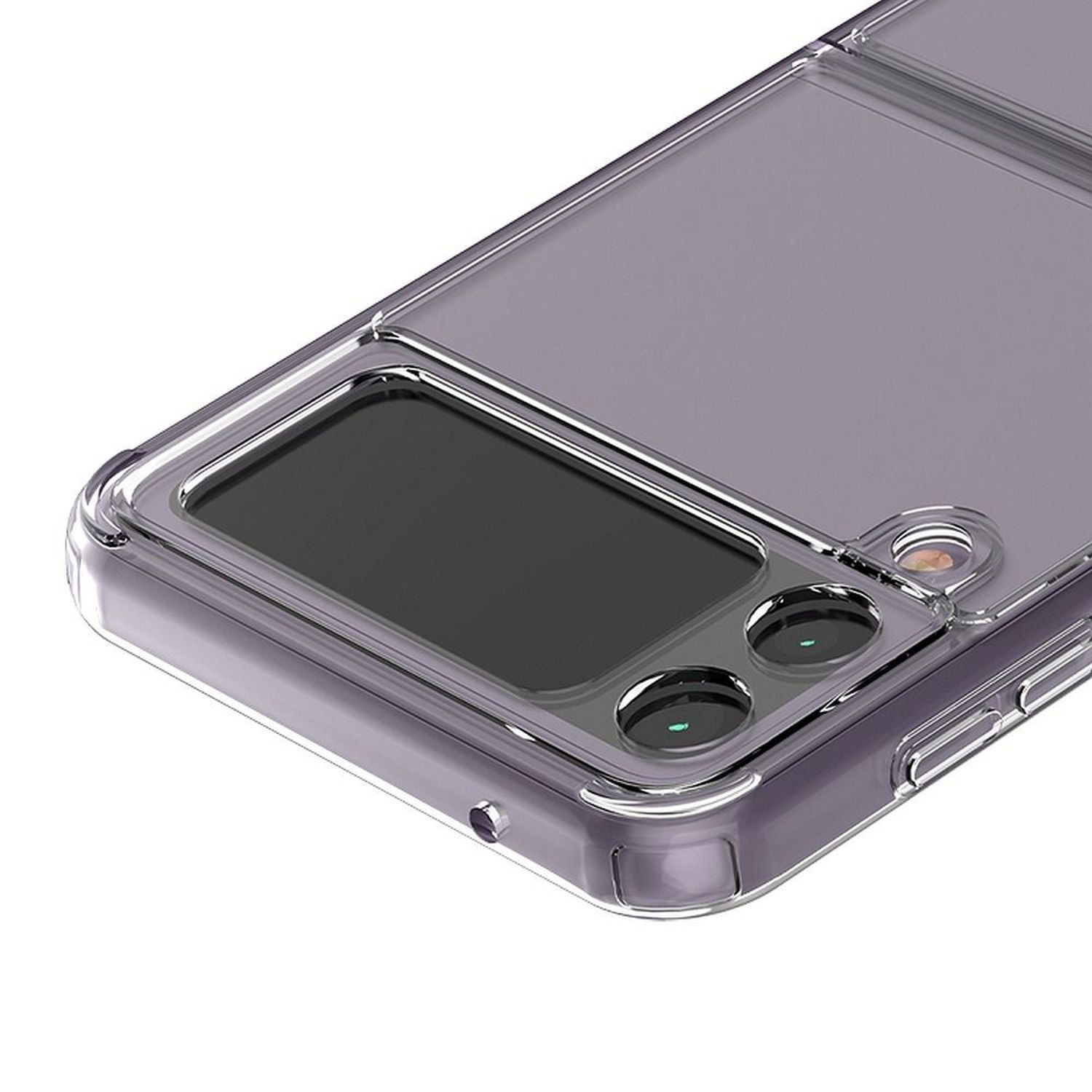 Galaxy Transparent Backcover, COFI Samsung, 5G, Panzerhülle, Z 3 Flip