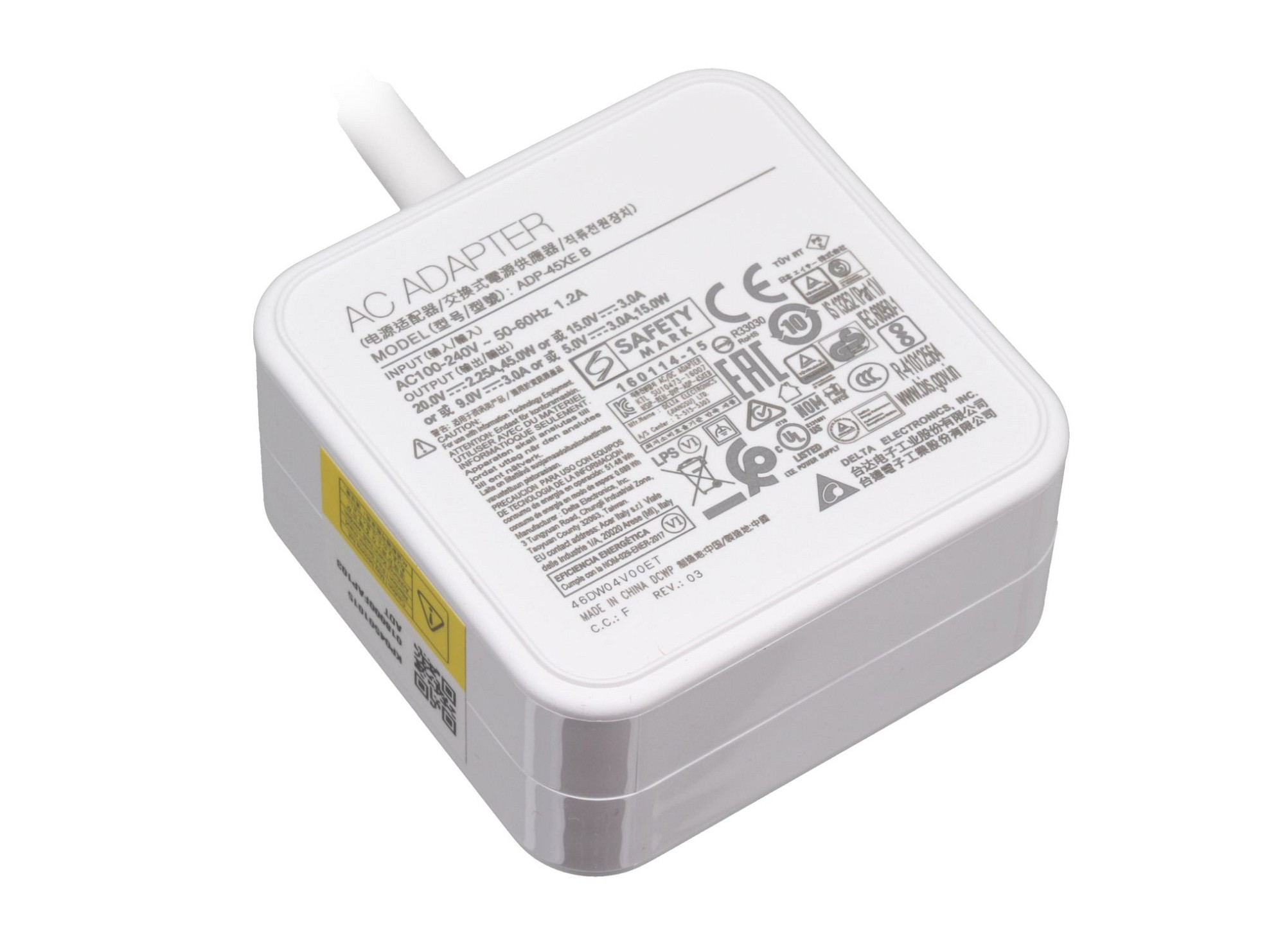 Chargeur Secteur USB-C 45W Lite-am (KP.04501.007) - Prises UK - Neuf Garanti 1 An