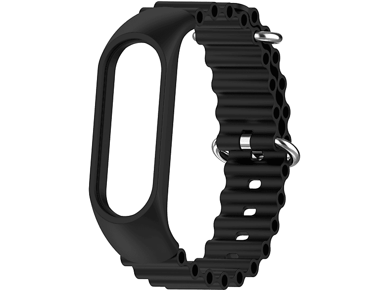 INF Uhrarmband, Ersatzarmband, Xiaomi, Mi Band 5 / 6 / 7, Schwarz