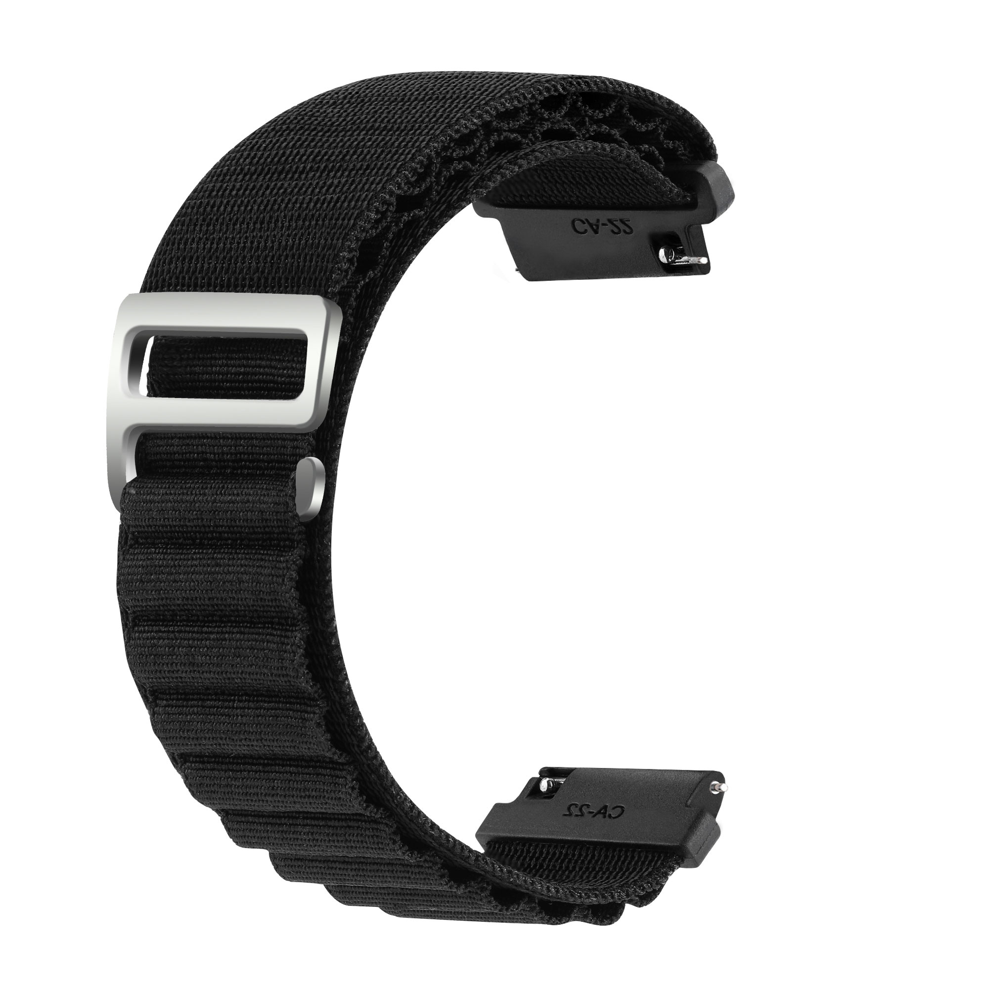 INF Uhrenarmband aus geflochtenem Nylon, Watch / Galaxy Samsung, 5 Pro, Watch Schwarz Ersatzarmband, 5