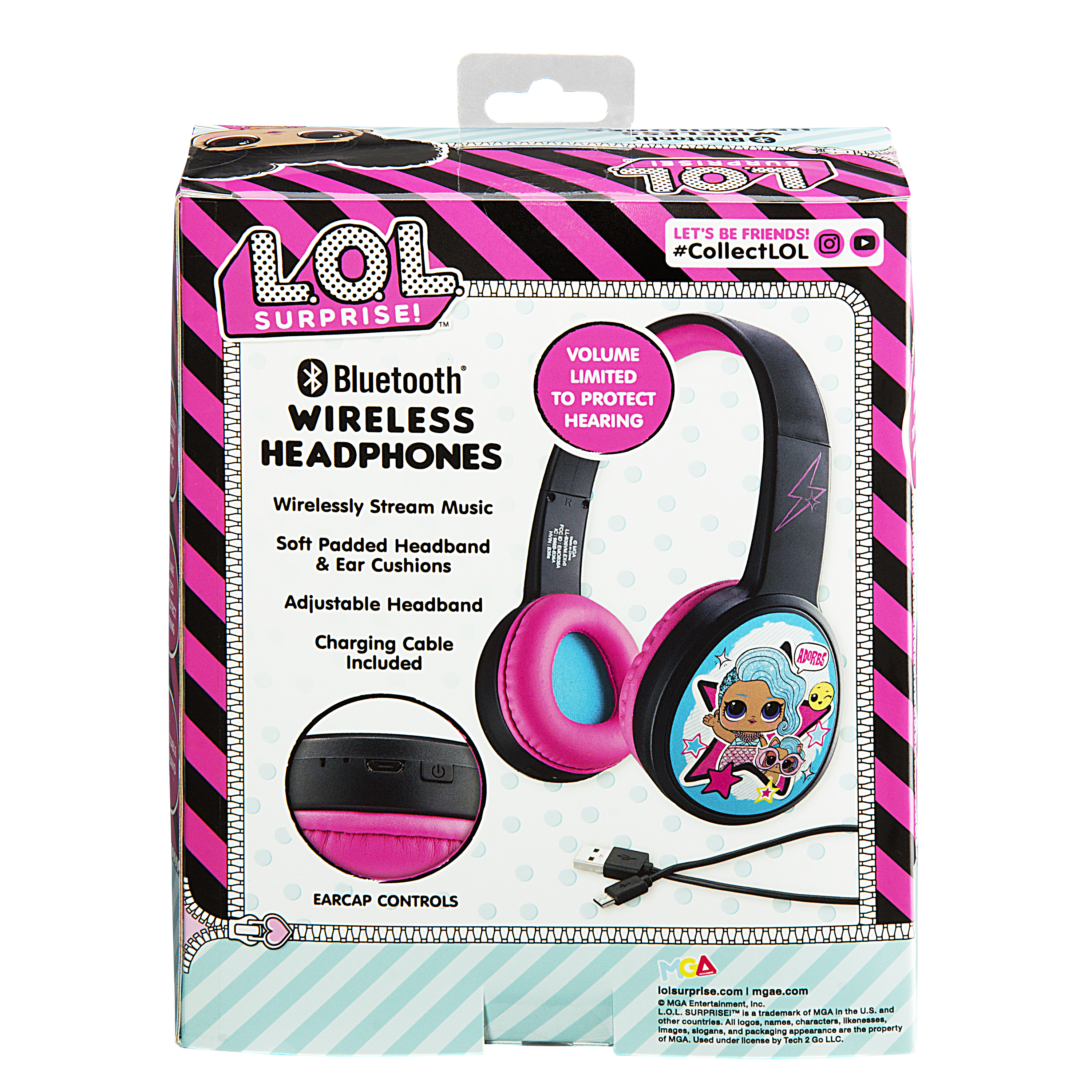 schwarz EKIDS L.O.L. Over-ear Surprise!, Bluetooth Bluetooth Kopfhörer