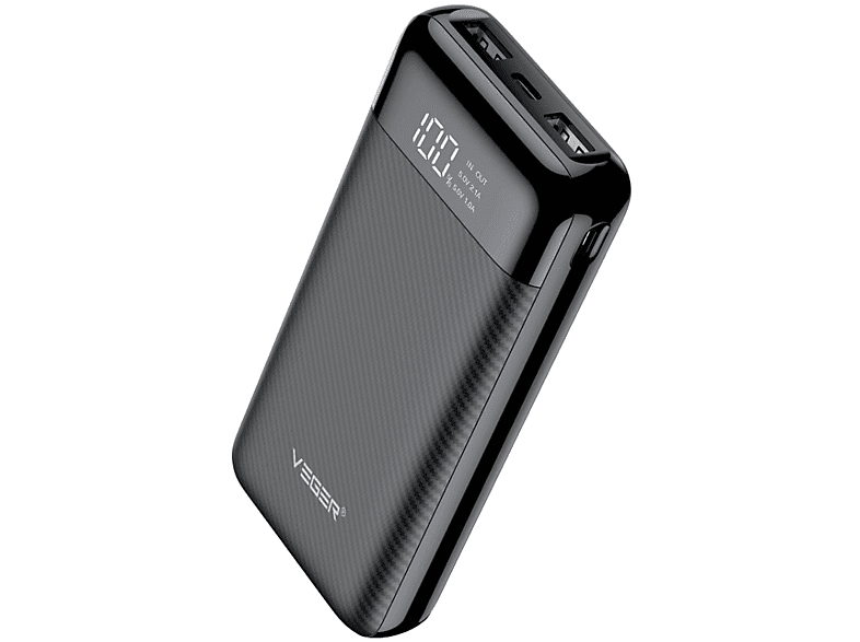 VEGER L21 Powerbank 20000 mAh Schwarz