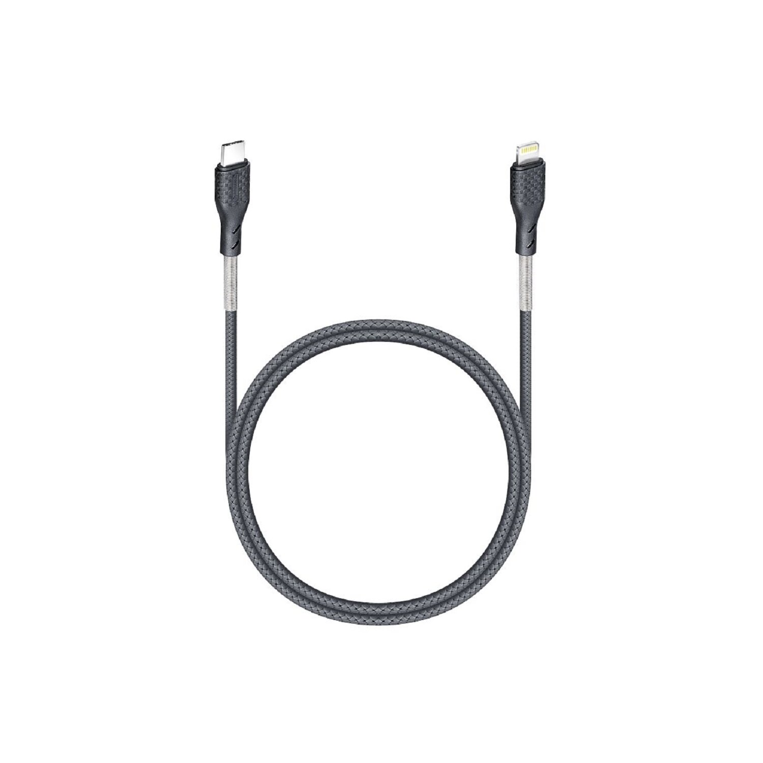 Schwarz C zu Ladekabel, FORCELL Typ CB-01C iPhone-Anschluss,