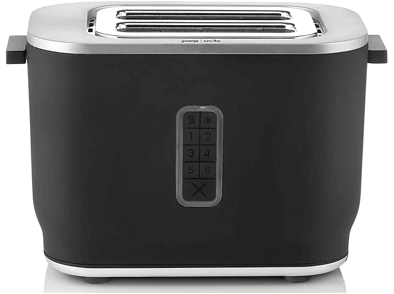 GORENJE T800ORAB Toaster Schwarz (800 Watt, Schlitze: 2)