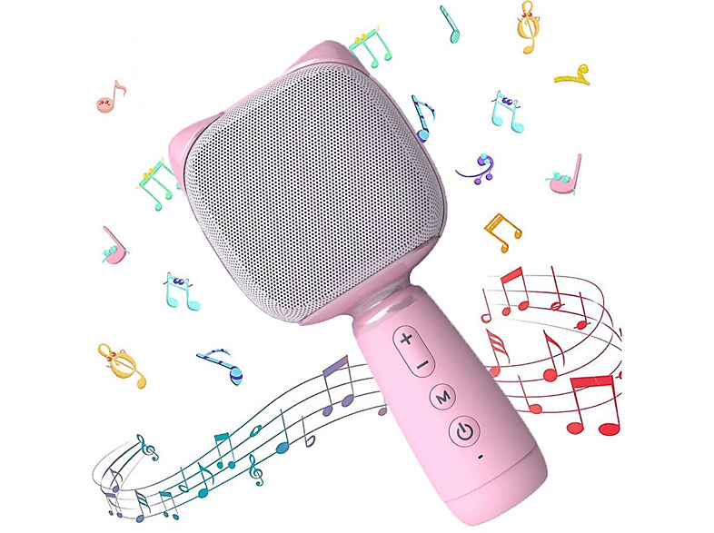 KIND JA KaraokeMikrofon, BluetoothStereo Mikrofon rosa MediaMarkt