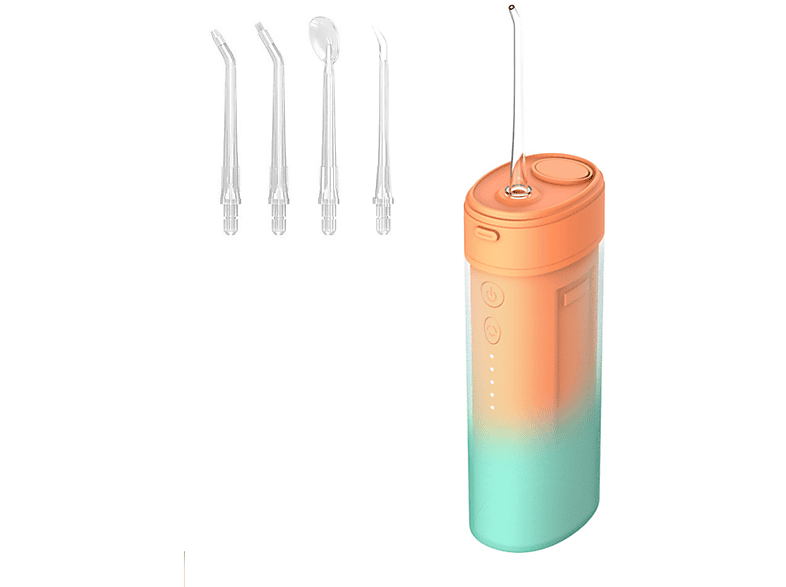 KINSI Munddusche Elektrische, IPX7, 4 Dentalwerkzeug Care Düsen, Zahnreiniger Modi/4 Oral