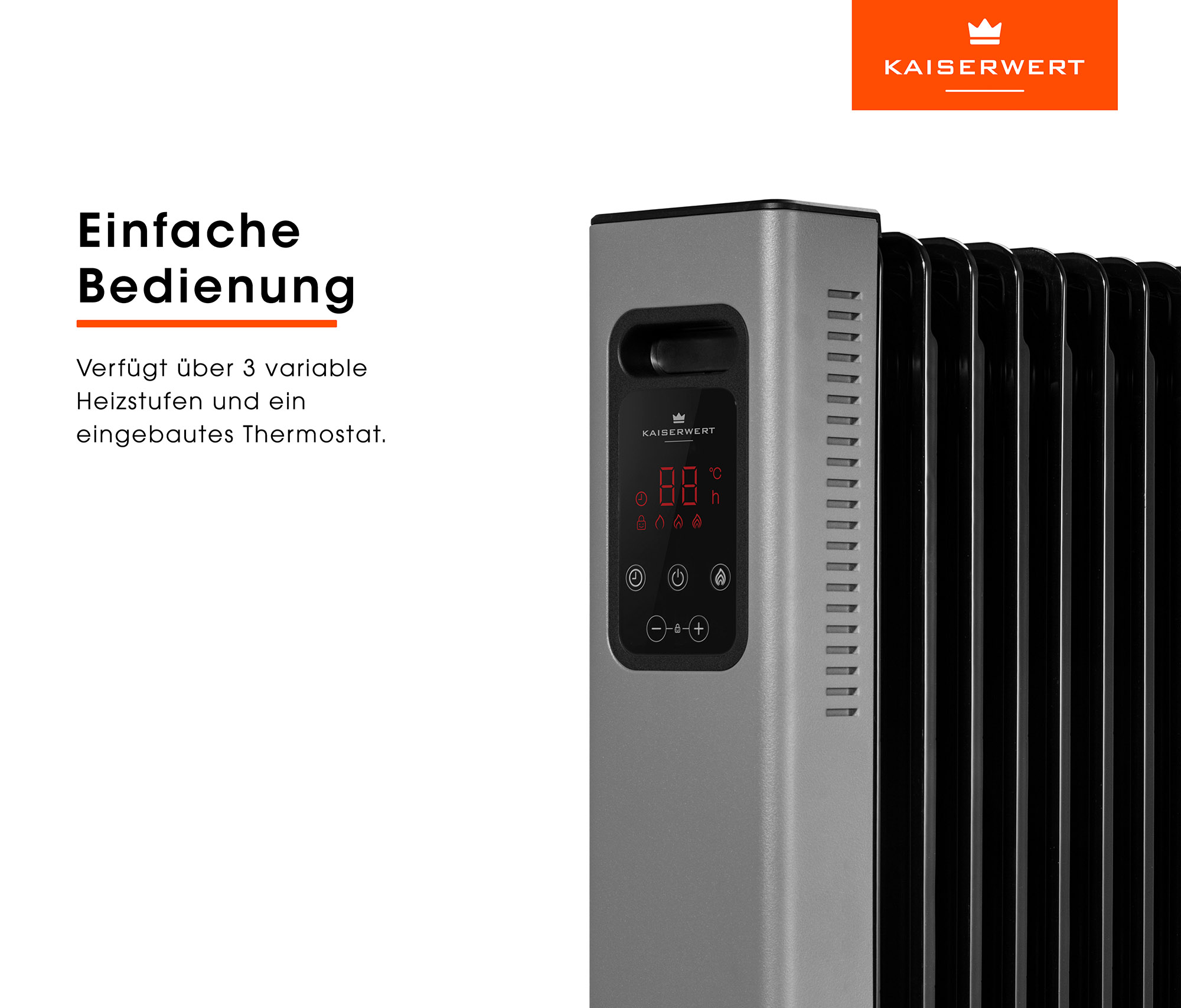 Ölradiator Watt) KW2500 KAISERWERT (2500