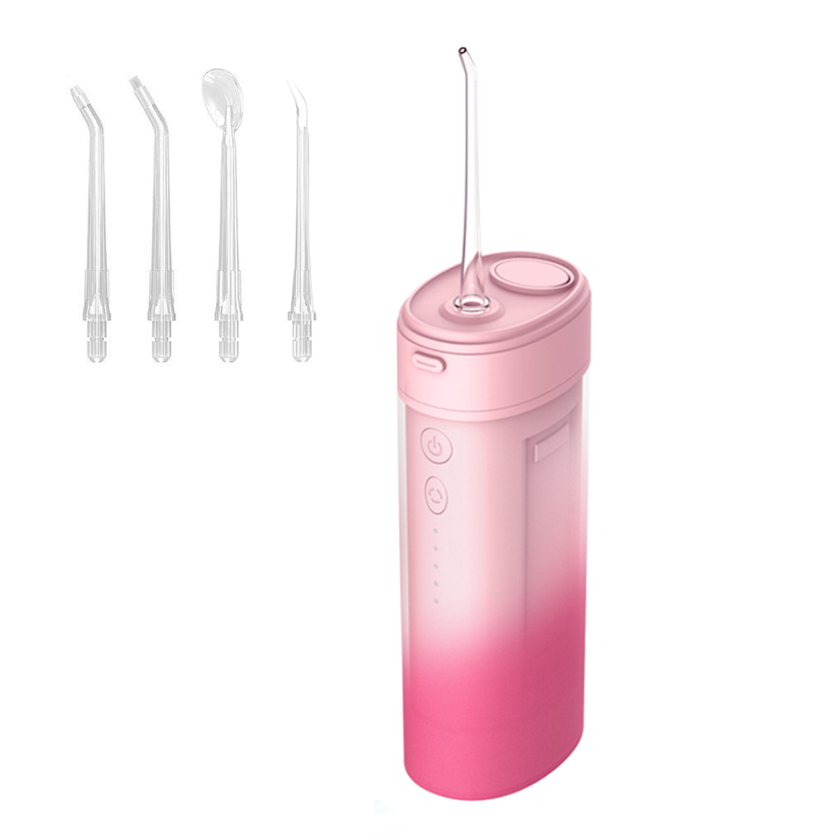 KINSI Munddusche Elektrische, Oral Zahnreiniger, 4 IPX7 Modi/4 Dentalwerkzeug Düsen, Care