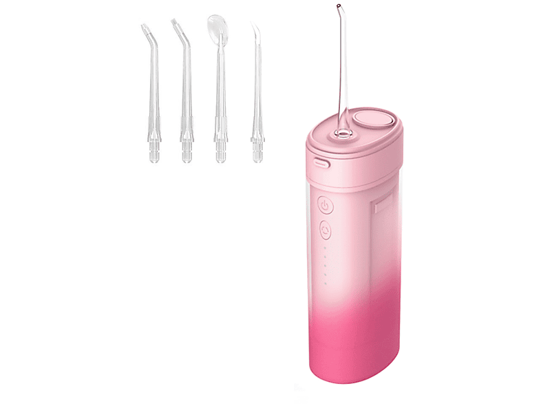 KINSI Munddusche Elektrische, Oral Care Zahnreiniger, 4 Modi/4 Düsen, IPX7 Dentalwerkzeug