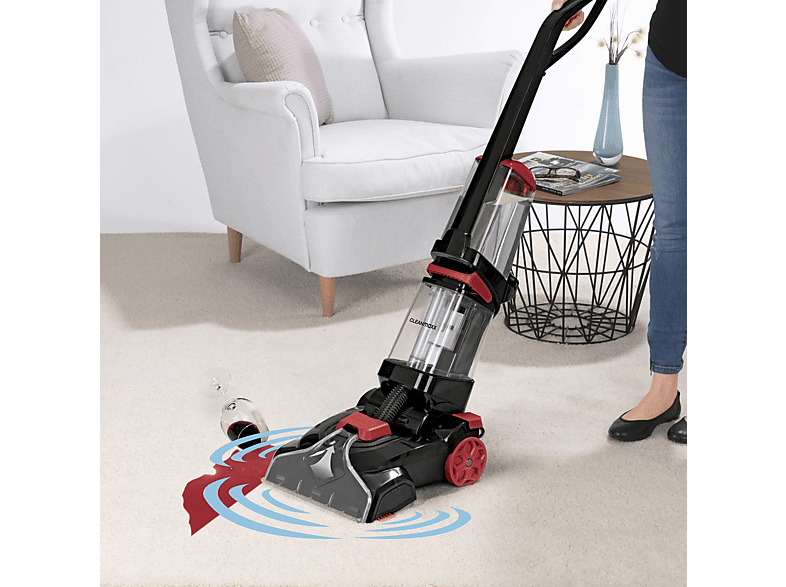 CLEANMAXX Teppichreiniger Professional 800W Nass-Trockensauger, Schwarz