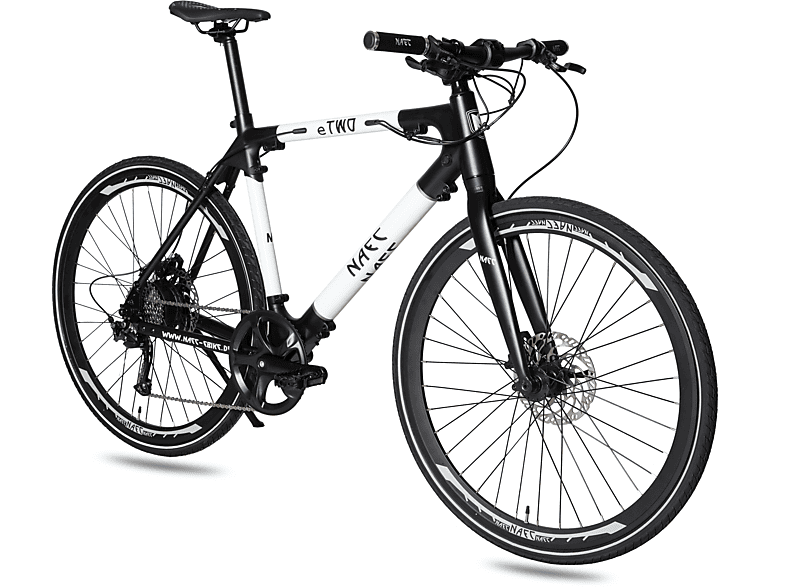 NAEC 28 Zoll eTWO Kettenantrieb Modular schwarz weiss Citybike (Laufradgröße: 28 Zoll, Rahmenhöhe: 53 cm, Unisex-Rad, 280, schwarz weiß)