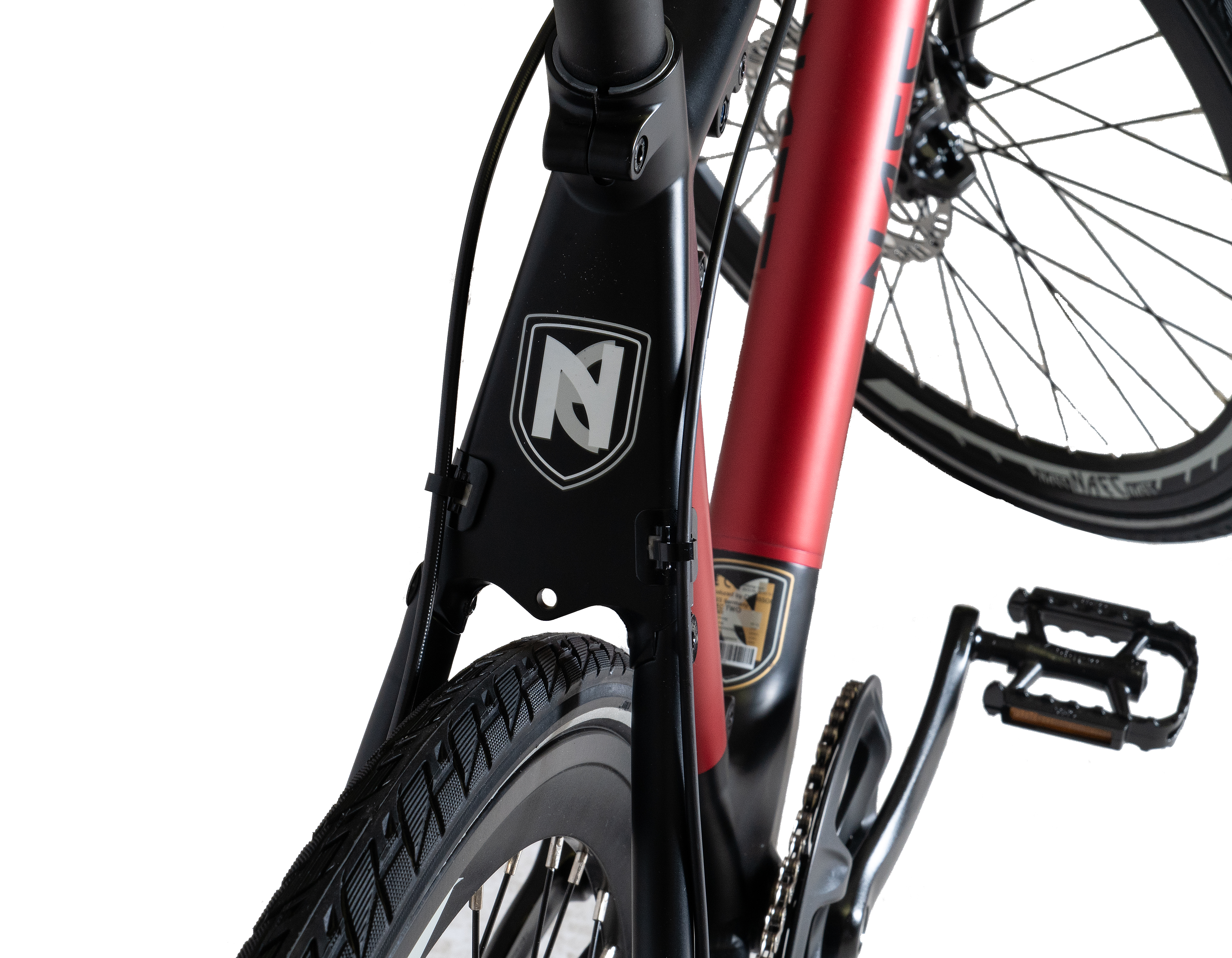 NAEC 28 Zoll eTWO schwarz schwarz Kettenantrieb (Laufradgröße: cm, 280, rot Rahmenhöhe: Modular Zoll, Citybike Unisex-Rad, 28 rot) 53