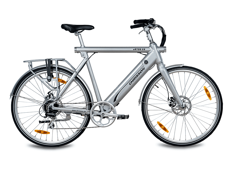 CHRISSON 28 Zoll ERTOS28 aluminuim grau Citybike (Laufradgröße: 28 Zoll, Rahmenhöhe: 59 cm, Unisex-Rad, 468, aluminuim grau)