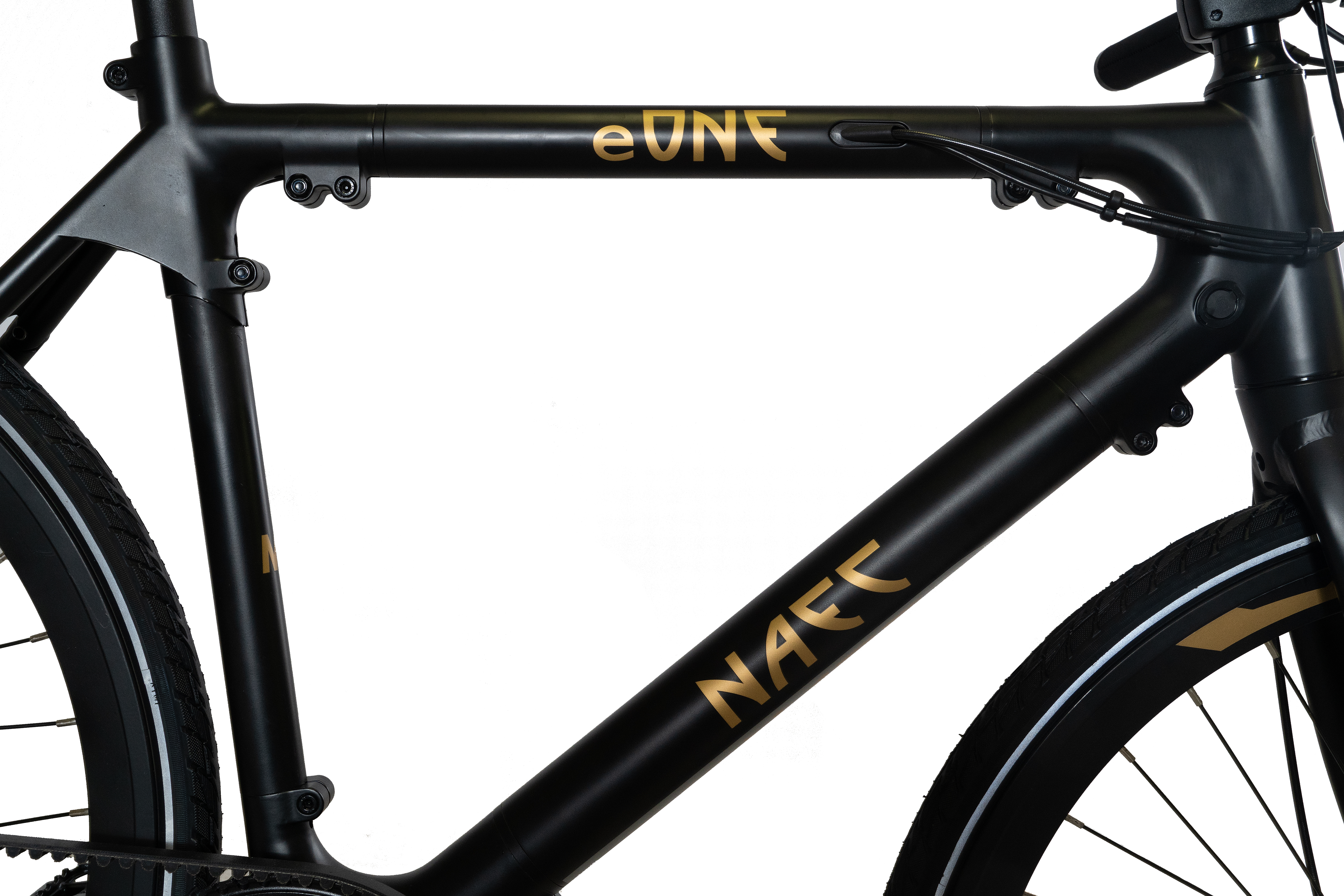 NAEC 28 Zoll eONE Riemenantrieb (Laufradgröße: cm, Unisex-Rad, schwarz gold schwarz Modular 53 Citybike gold) Zoll, Rahmenhöhe: 280, 28