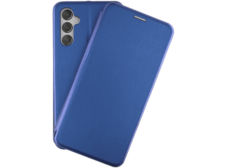 JAMCOVER Bookcase Rounded, Bookcover, Samsung, 5G, Marineblau Galaxy A54