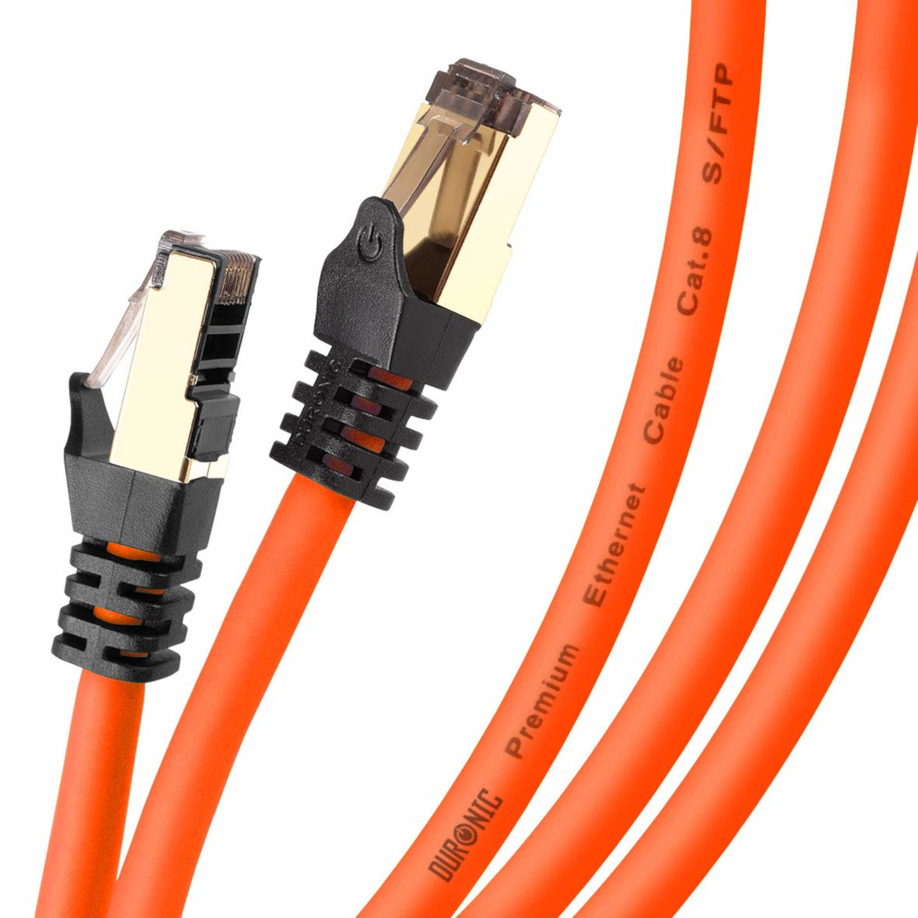 für | Router 0,5m Ethernetkabel 5.000 | m Konsole, Patchkabel Netzwerkkabel, | MB/s RJ45 OE und Lankabel 0,5 CAT8 DURONIC