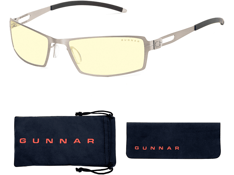 GUNNAR Sheadog, Mercury Rahmen, Amber Tönung, Premium, Blaulichtfilter, UV-Schutz, Gaming Brille